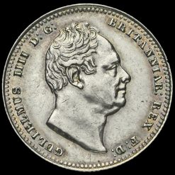 1836 William IV Milled Silver Shilling Obverse