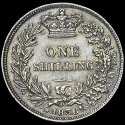 1836 William IV Milled Silver Shilling Reverse