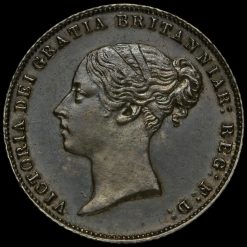 1866 Queen Victoria Young Head Silver Sixpence Obverse