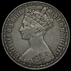 1881 Queen Victoria Gothic Florin Obverse