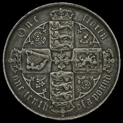 1881 Queen Victoria Gothic Florin Reverse