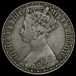 1883 Queen Victoria Gothic Florin Obverse