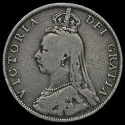 1890 Queen Victoria Jubilee Head Silver Florin Obverse