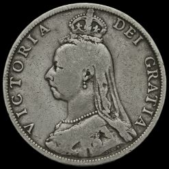 1891 Queen Victoria Jubilee Head Silver Florin Obverse