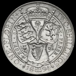 1894 Queen Victoria Veiled Head Silver Florin Reverse
