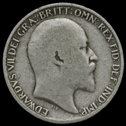 1905 Edward VII Silver Sixpence Obverse