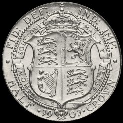 1907 Edward VII Silver Half Crown Reverse