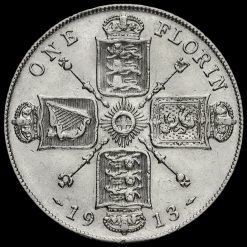 1913 George V Silver Florin Reverse