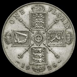 1926 George V Silver Florin Reverse