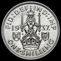 1937 George VI Silver Scottish Shilling Reverse