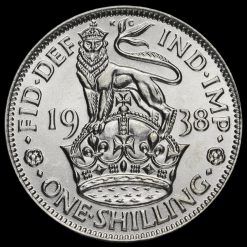 1938 George VI Silver English Shilling Reverse