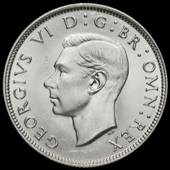 1938 George VI Silver Two Shilling Coin / Florin Obverse