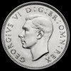 1939 George VI Silver Scottish Shilling Obverse