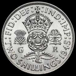1945 George VI Silver Two Shilling Coin / Florin Reverse