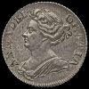 1709 Queen Anne Early Milled Silver Shilling Obverse