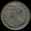 1710 Queen Anne Early Milled Silver Fourpence / Groat Obverse