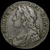 1734 George II Early Milled Silver Shilling Obverse