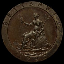 1797 George III Cartwheel Penny Reverse