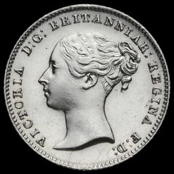 1838 Queen Victoria Young Head Silver Fourpence / Groat Obverse