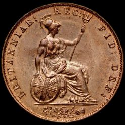 1841 Queen Victoria Young Head Copper Halfpenny Reverse