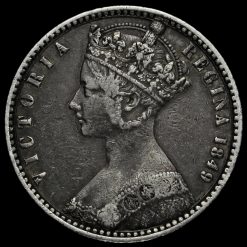 1849 Queen Victoria Godless Florin Obverse