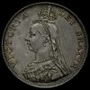 1888 Queen Victoria Jubilee Head Silver Double Florin Obverse