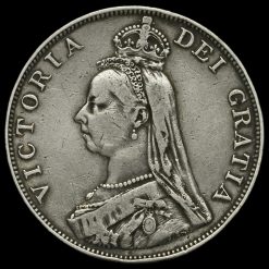 1889 Queen Victoria Double Florin Obverse