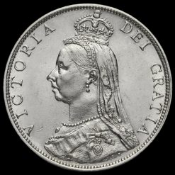 1889 Queen Victoria Jubilee Head Silver Florin Obverse
