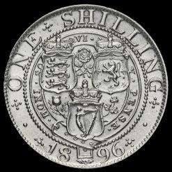 1896 Queen Victoria Veiled Head Silver Shilling Reverse