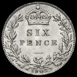 1903 Edward VII Silver Sixpence Reverse