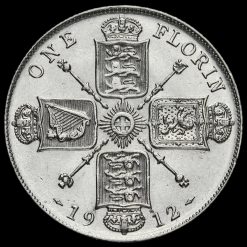 1912 George V Silver Florin Reverse