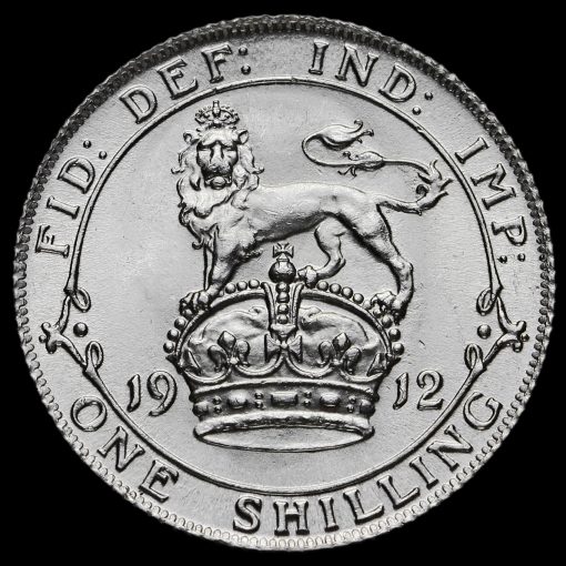 1912 George V silver Shilling Reverse