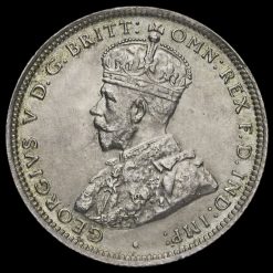 British West Africa 1914 George V Silver Shilling Obverse