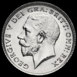 1915 George V Silver Sixpence Obverse