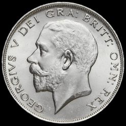 1924 George V Silver Half Crown Obverse