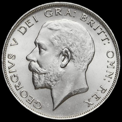 1924 George V Silver Half Crown Obverse