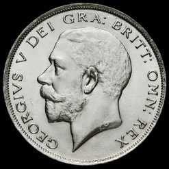 1924 George V Silver Half Crown Obverse
