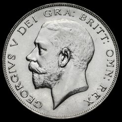 1926 George V Silver Half Crown Obverse
