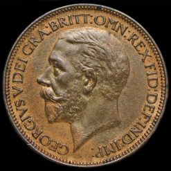 1927 George V Halfpenny Obverse