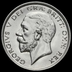 1929 George V Silver Half Crown Obverse