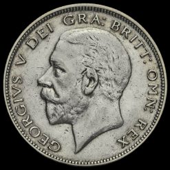 1930 George V Silver Half Crown Obverse