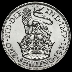 1931 George V Silver Shilling Reverse