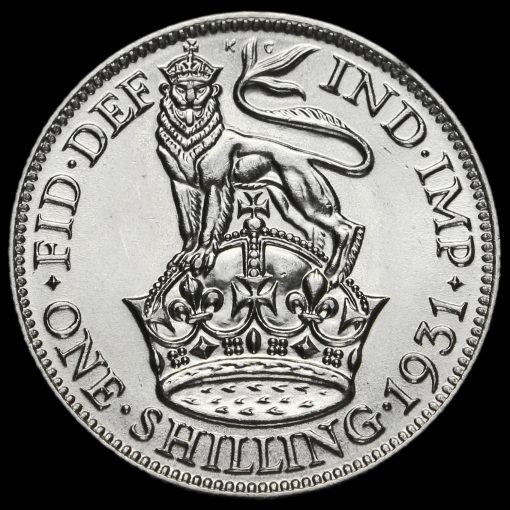 1931 George V Silver Shilling Reverse