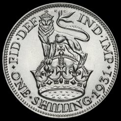 1931 George V Silver Shilling Reverse