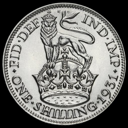 1931 George V Silver Shilling Reverse
