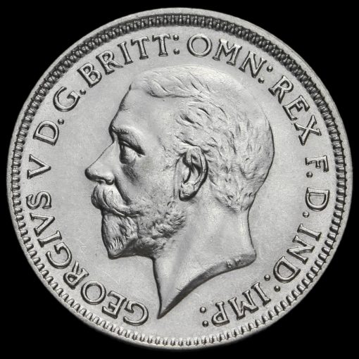 1934 George V Silver Sixpence Obverse