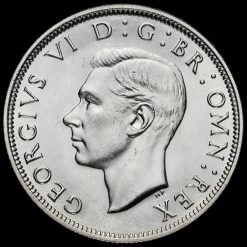 1941 George VI Silver Half Crown Obverse