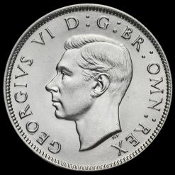 1943 George VI Silver Two Shilling Coin / Florin Obverse