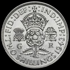 1943 George VI Silver Two Shilling Coin / Florin Reverse