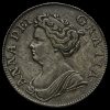 1711 Queen Anne Early Milled Silver Shilling Obverse